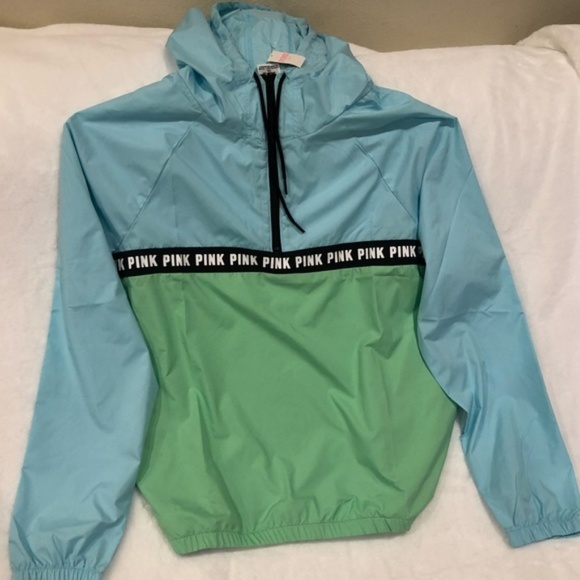 Victoria Secred PINK ANORAK Blue/Green - S/ XS - Picture 5 of 5